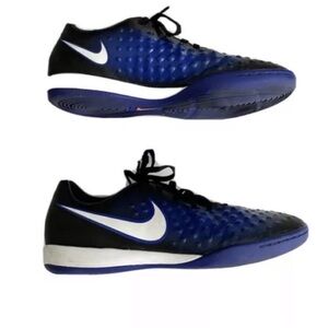 Nike Kids MagistaX Opus II Turf Soccer Shoes | Black White Blue | Size 6.5
